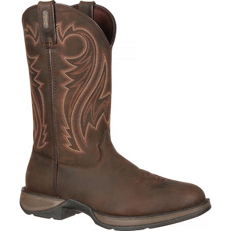 Durango Western Boot, 9 D, Leather, 12 in H, Chocolate Wyoming DB5464